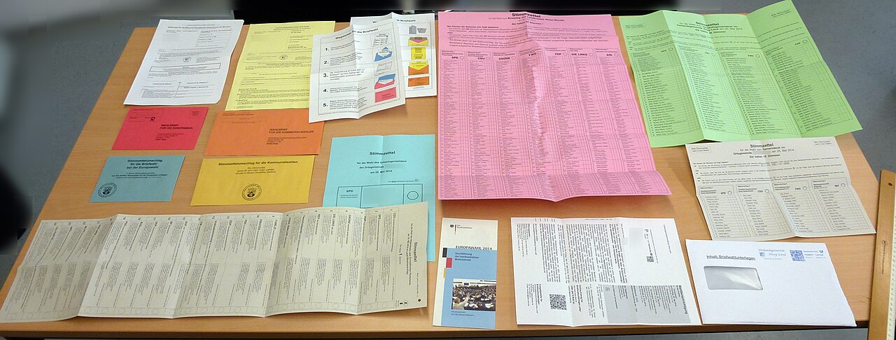 Stimmzettel Kommunalwahl Rheinland-Pfalz